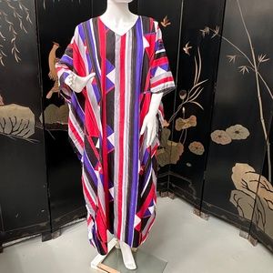 Blue Hawaii Kaftan, One Size, Vintage
